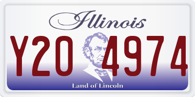 IL license plate Y204974