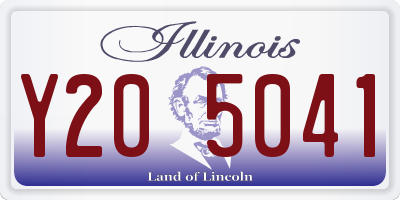 IL license plate Y205041