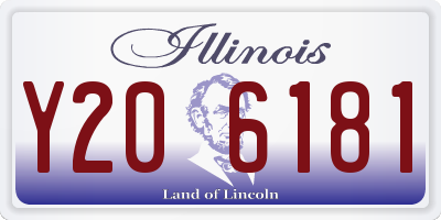 IL license plate Y206181