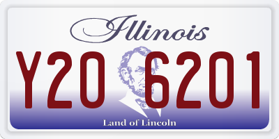 IL license plate Y206201