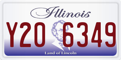 IL license plate Y206349