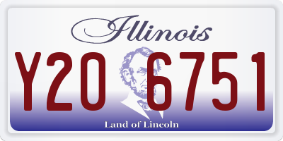 IL license plate Y206751