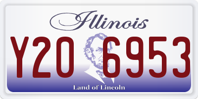 IL license plate Y206953