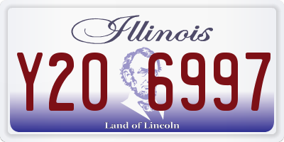 IL license plate Y206997
