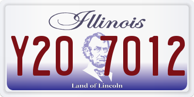 IL license plate Y207012
