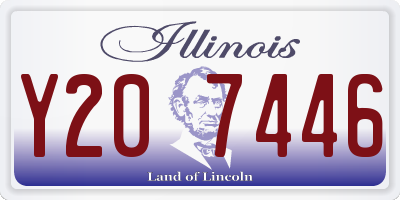 IL license plate Y207446