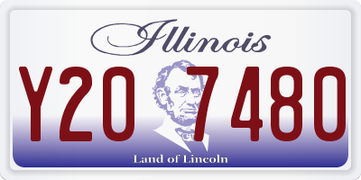 IL license plate Y207480