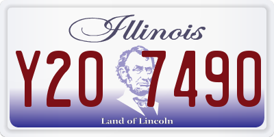 IL license plate Y207490