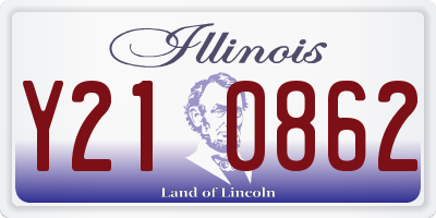 IL license plate Y210862