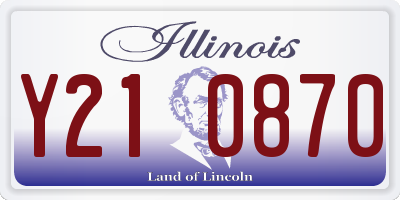 IL license plate Y210870