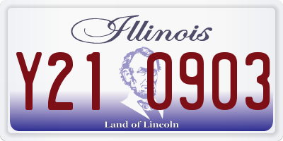 IL license plate Y210903