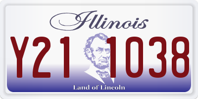 IL license plate Y211038