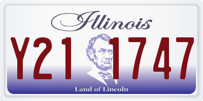 IL license plate Y211747