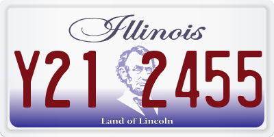 IL license plate Y212455