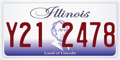 IL license plate Y212478