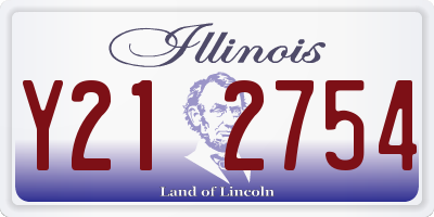 IL license plate Y212754