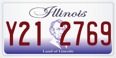 IL license plate Y212769