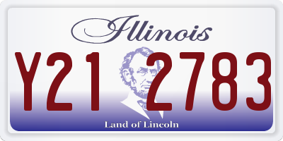 IL license plate Y212783