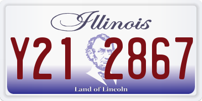 IL license plate Y212867