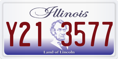 IL license plate Y213577