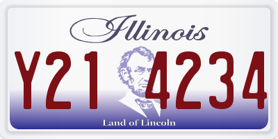 IL license plate Y214234