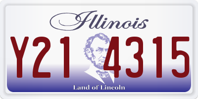 IL license plate Y214315