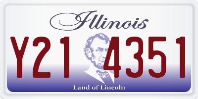 IL license plate Y214351