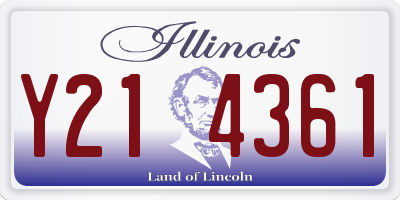 IL license plate Y214361