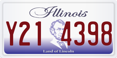 IL license plate Y214398