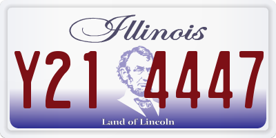 IL license plate Y214447