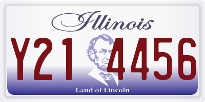 IL license plate Y214456
