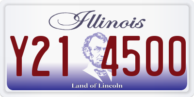 IL license plate Y214500