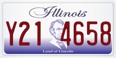 IL license plate Y214658