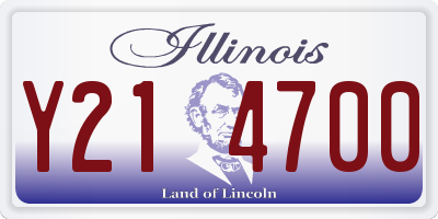 IL license plate Y214700