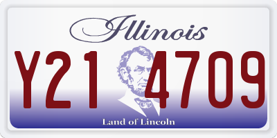 IL license plate Y214709