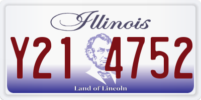 IL license plate Y214752