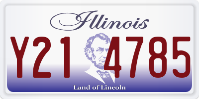 IL license plate Y214785