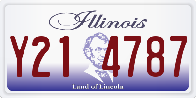 IL license plate Y214787