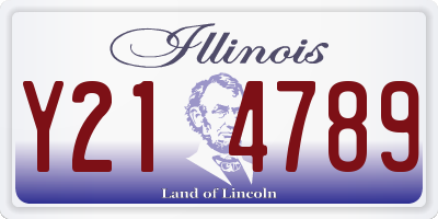 IL license plate Y214789