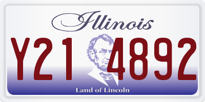 IL license plate Y214892
