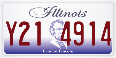IL license plate Y214914
