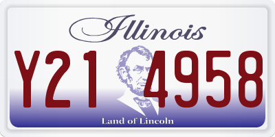 IL license plate Y214958