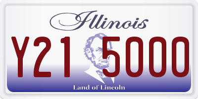 IL license plate Y215000