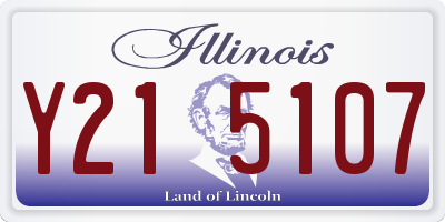 IL license plate Y215107