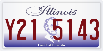 IL license plate Y215143