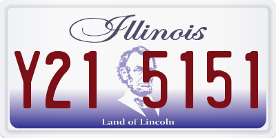 IL license plate Y215151