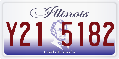 IL license plate Y215182