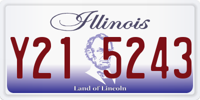 IL license plate Y215243