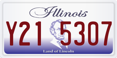 IL license plate Y215307