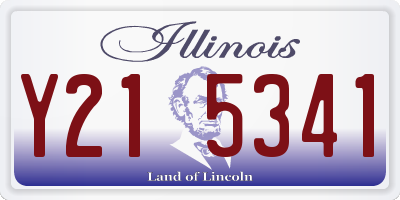 IL license plate Y215341